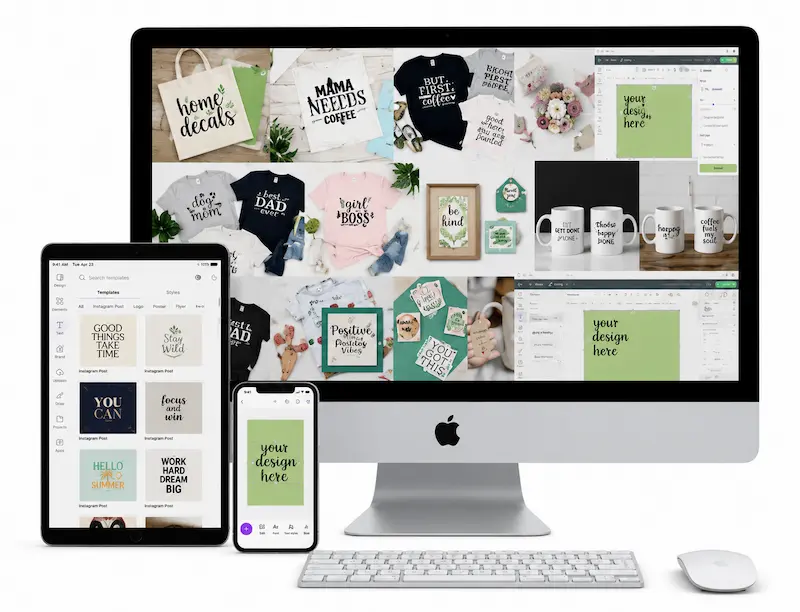 Un solo pack, todos tus dispositivos — compatible con Cricut, Silhouette, Canva y más
